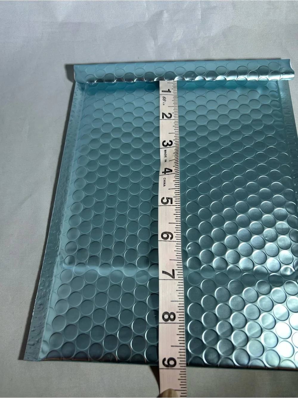 Matte Metallic Ice Blue Bubble Mailers – Pack of Protective Shipping Envelopes